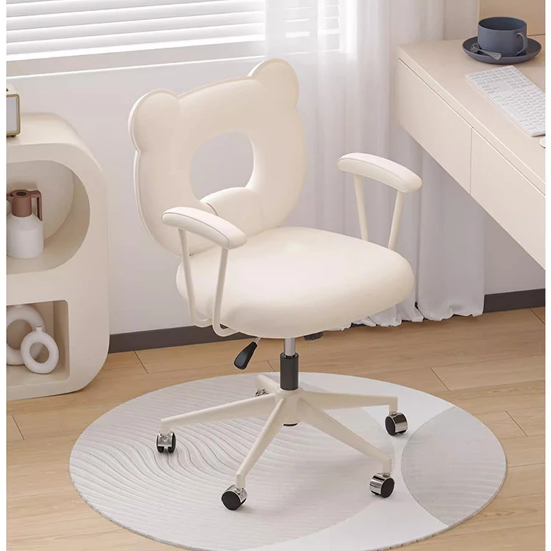 

Cream Wind Computer Chair Home Study Backrest Lift Rotating Study Chair Sedentary Comfortable Sillas De Oficina Furniture