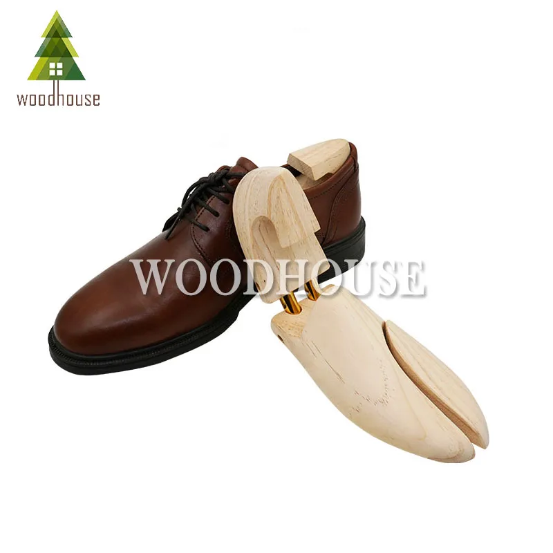 Men's and Women's Shoe Trees Twin Tube Adjustable New Zealand Pine Wood Shoe Tree