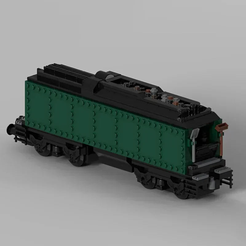 Moc Mattoni da costruzione Locomotiva a vapore e modello di treno a carbone Tecnologia Blocchi modulari Regalo di Natale Auto giocattolo Set fai da te Assemblaggio