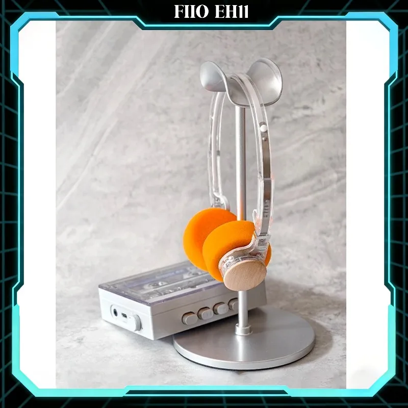 FiiO EH11 레트로 블루투스 헤드폰 소형 오버이어 디자인 헤드셋 40mm 대형 다이나믹 드라이버 기계식 쉘 헤드폰 선물
