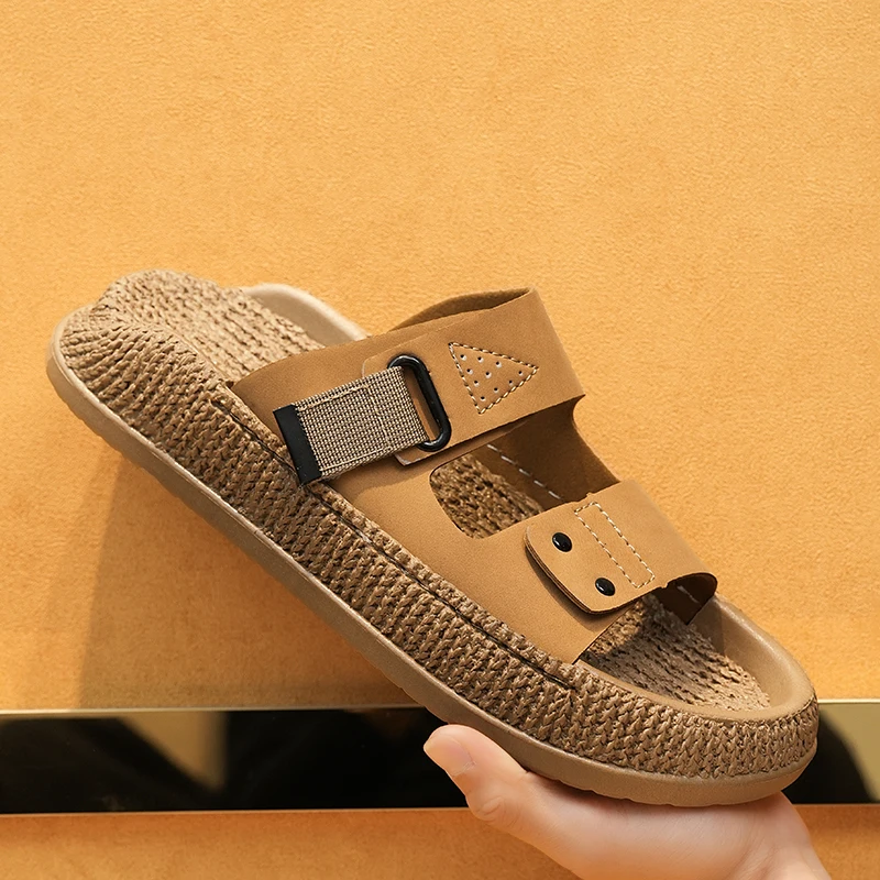 Men's Summer 2026 New Anti-slip Beachwear Thick Bottom Two-use Casual Sandals Breathable Slip-on EVA Material view 2
