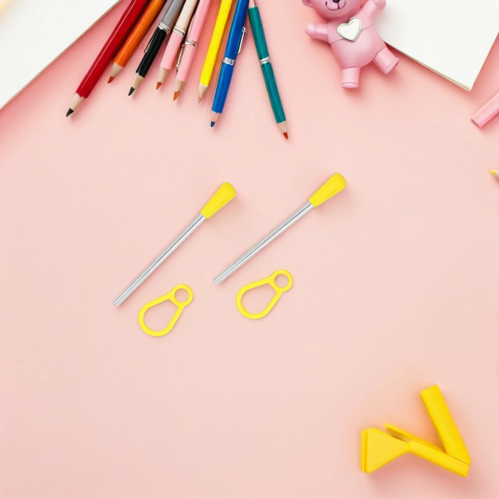 

16Pcs Triangle Musical Instrument Striker Sticks Orff Mallets for Kids Coordination Development Versatile Use in Schools Homes