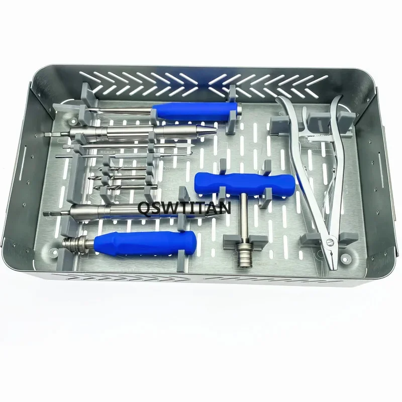 QSWTITAN Screwdriver Screw Extractor Kit 53Pcs Set Broken Screw Removal Orthopedic Surgical Instrument for Veterinary Pet