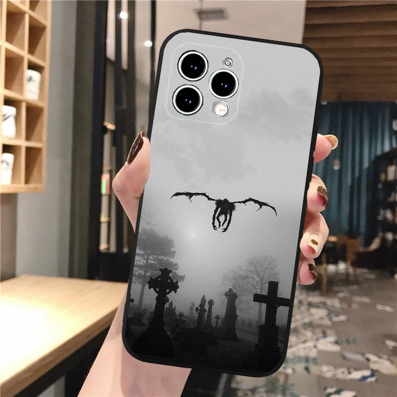 เคสโทรศัพท์ลายอนิเมะเดธโน้ต สำหรับ iPhone 17 Pro Max, Air 16, 15, 14, 13 Pro Max, 15, 16 Pro, 15 Plus