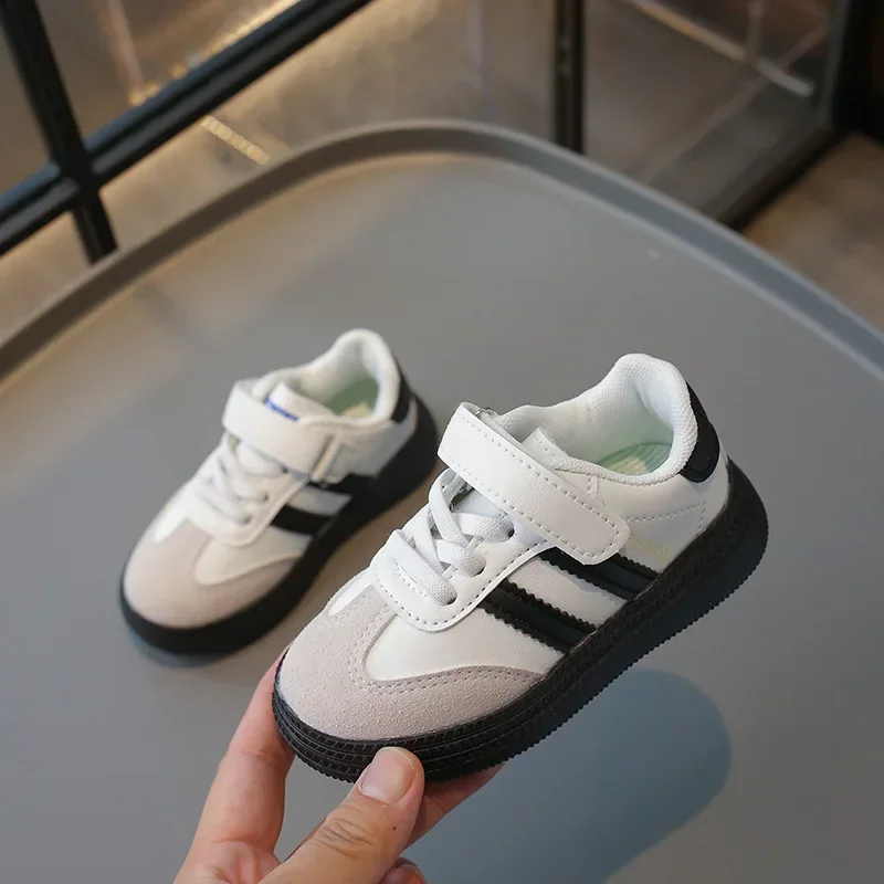 Children Sports Shoes Boys Girls Casual Shoes Round Toe Soft Sole 2024 New Neutral Style Kids Flat Shoes Breathable Anti Slip