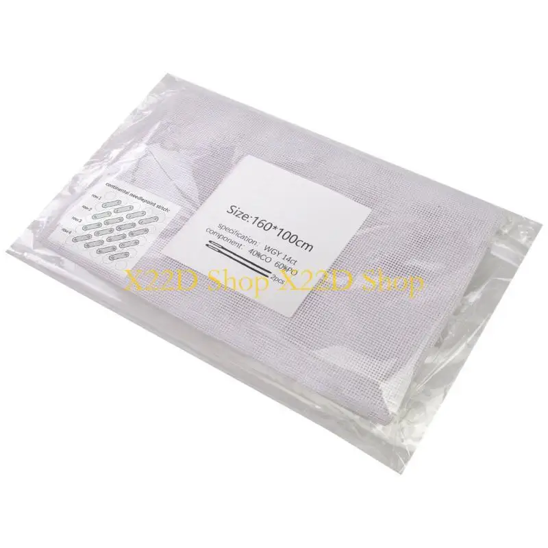 

X22D 14CT Needle Point Canvas Practical Mesh Sheets Canvas Sheets for Embroidery