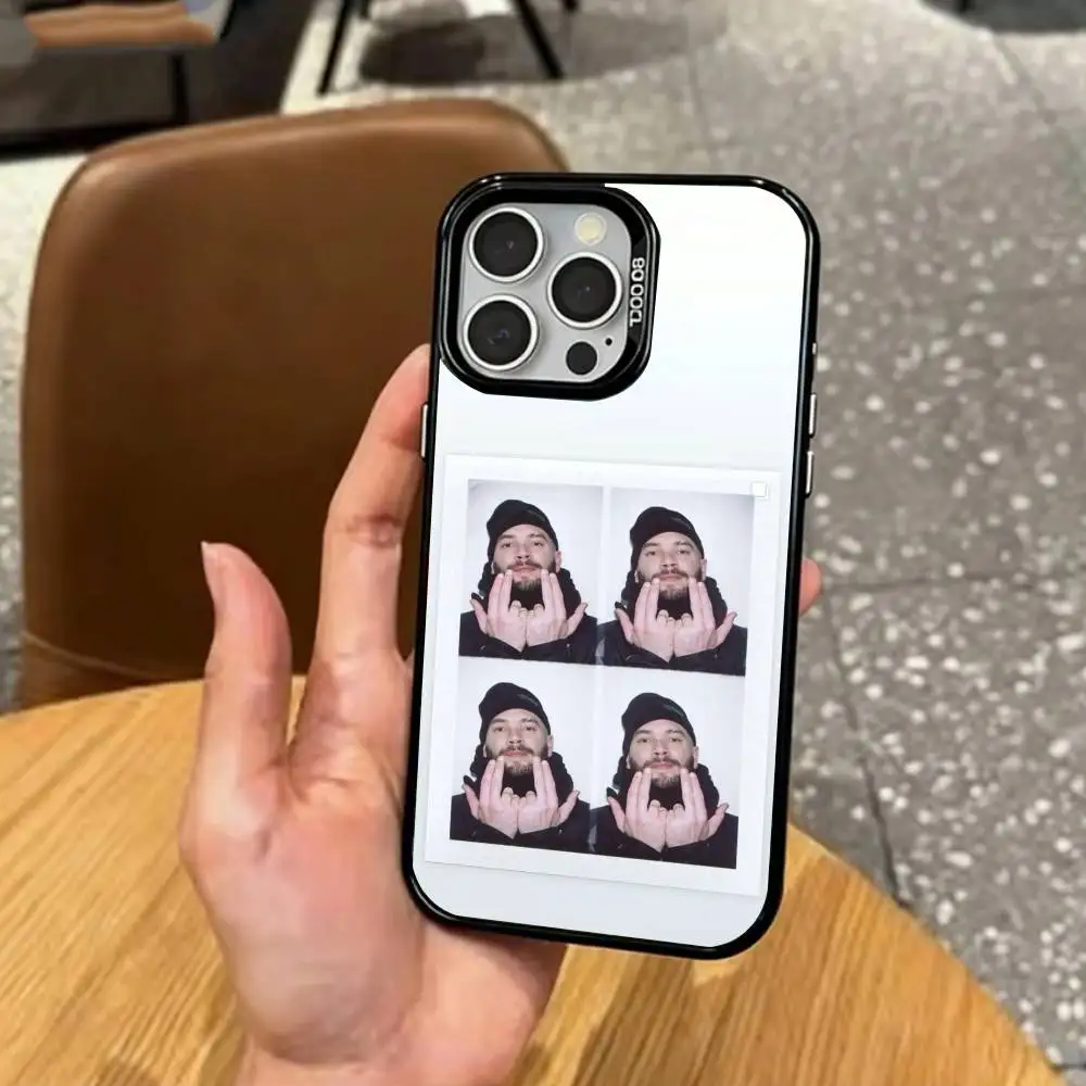 Cool France J-Jul Rapper  Phone Case For iPhone17,16,15,14,13,12,11 Plus,Pro Max Colored Silver Plated Inside Cover