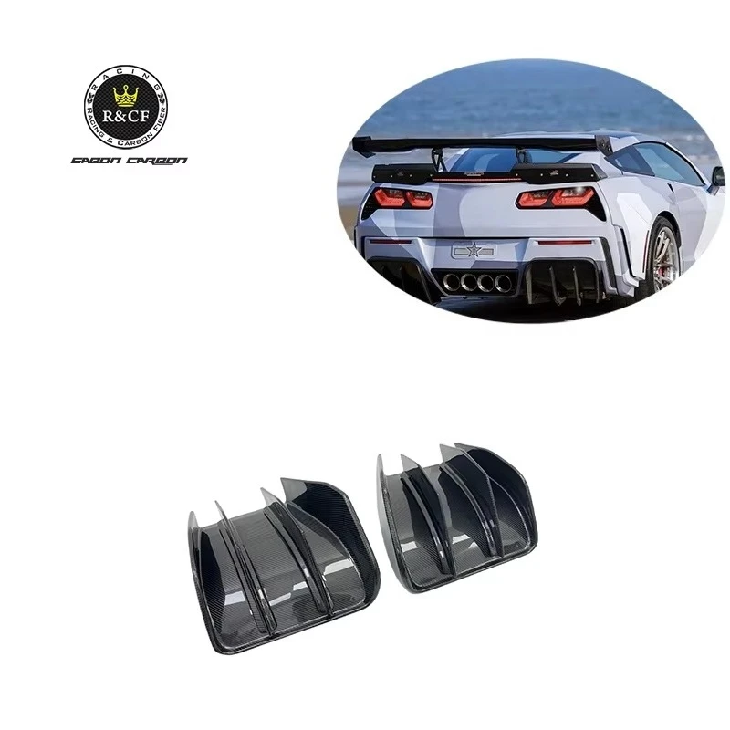 

2014-19 для Chevrolet Corvette C7 Stingray, диффузор заднего бампера из углеродного волокна, новое состояние