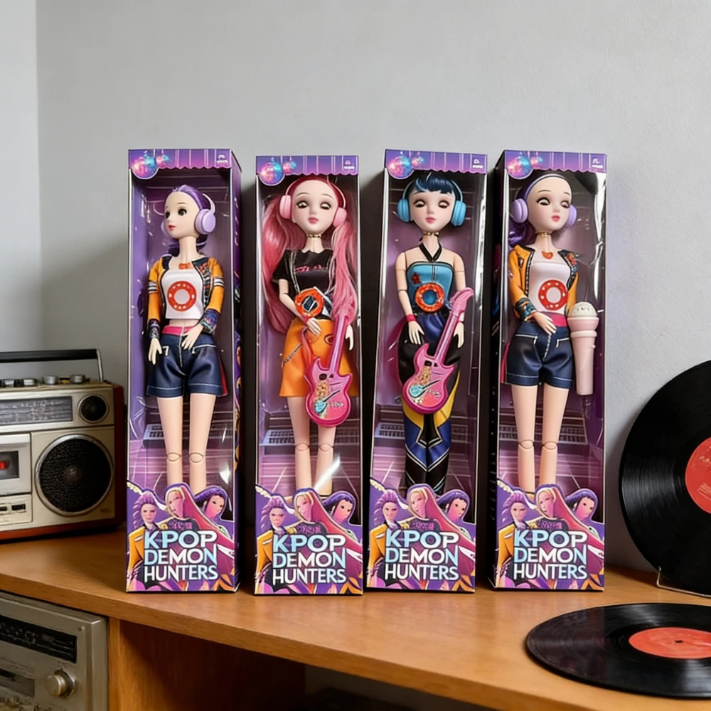 

K-Pop Demon Hunters Trendy Character Doll Toy Gifts Beautiful Appearance Dolls 17 Joints Rumi Mira Zoey Decor Girl X-mas Gifts