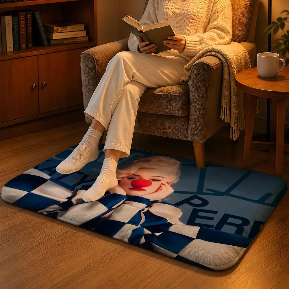 K-Katy Perry Never Really Over Floor Mat Soft Flannel Non-Slip Rug Washable Floor Mat for Living Room Bedroom Home Decor