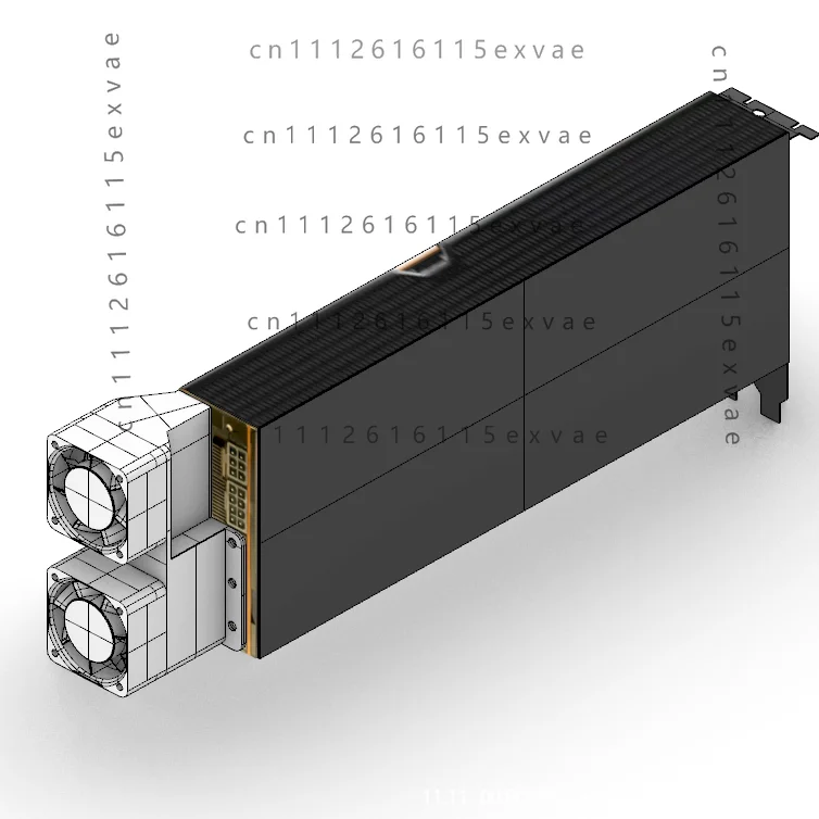 for AMD 7150X2 Compute Card External Active Cooler with Dual 4cm High-speed Fans, Mini 4-pin Fan Connector