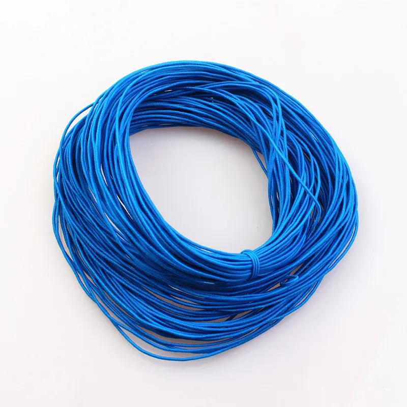 1mm 24M Braided Elastic Cord Beading Threads Stretch String Fabric Crafting Cords for Jewelry Making 23 Colors