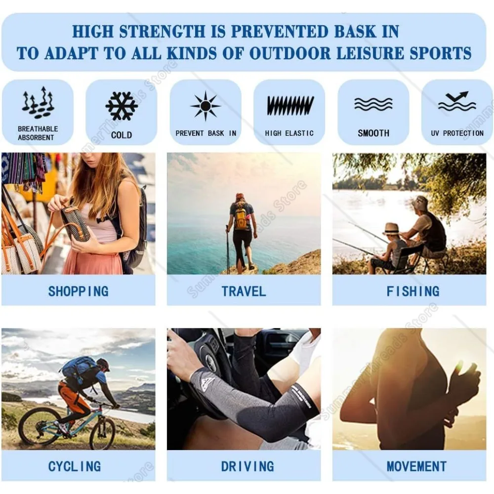 Banana UV Sun Protection Arm Sleeves for Women Men, Cooling Sports Sleeves for Golf, Running, Cycling, Hiking