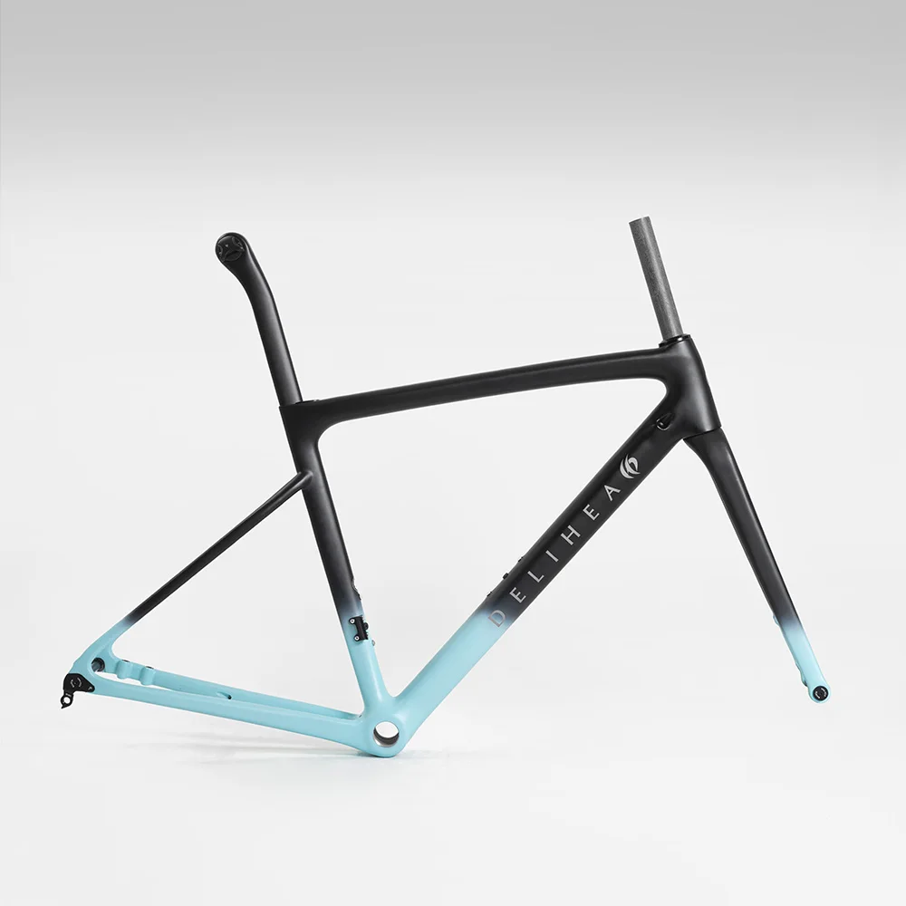 

delihea REST-Ultralight Carbon Frame for Road Bike,Climbing Bicycle, Rim and Disc Brake, Di2 or Mechanical Groupset, DPD Europe