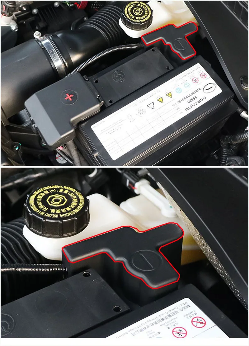 Car Battery Electrode Waterproof Dustproof Protective Cover Sticker For GAC Empow 2021 2022 2023Accessories image 4