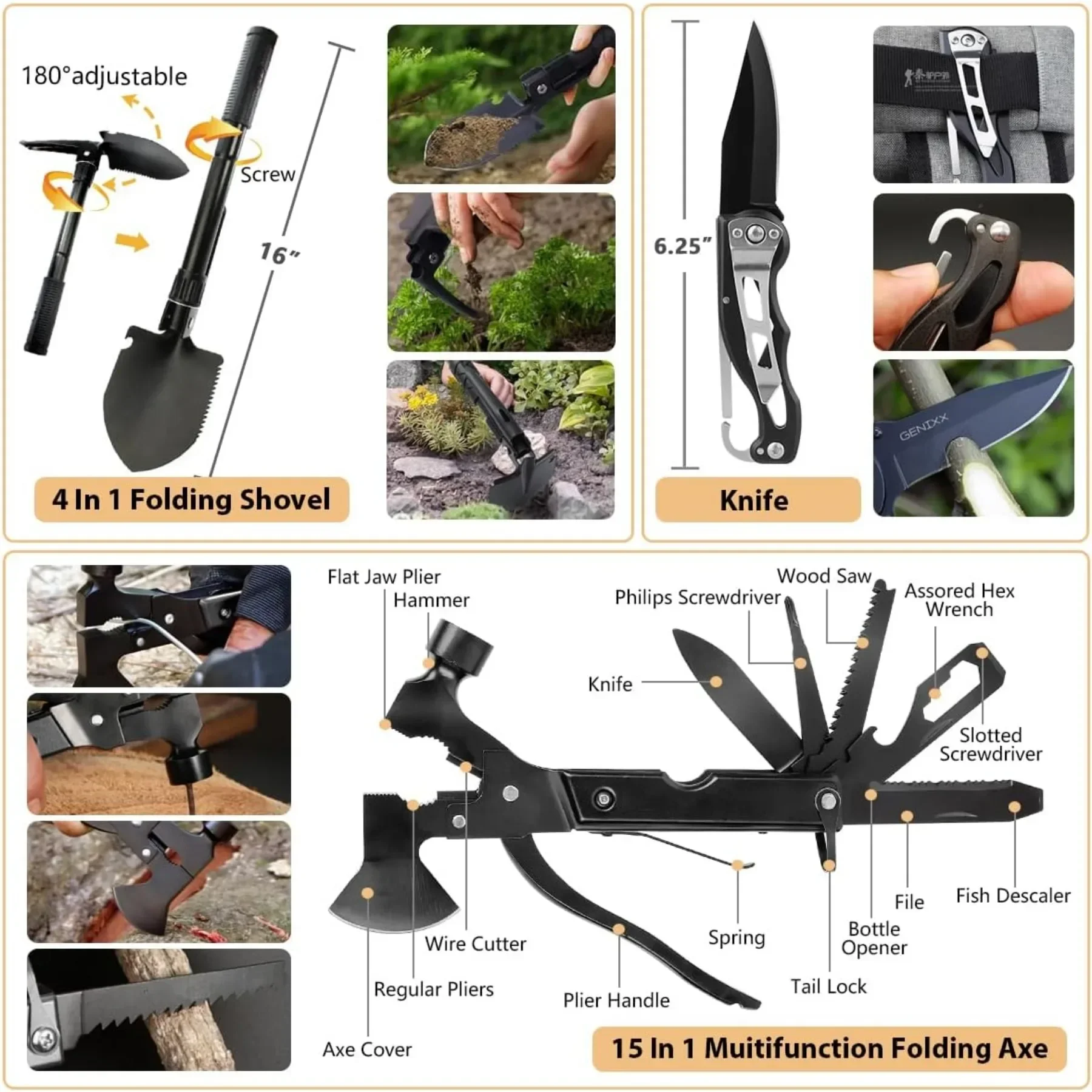 救命キット、救命器具250点の救急箱、モールシステム対応キットと緊急テントを装備