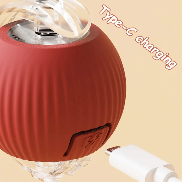 New Cat Interactive Ball Toy Automatic Rolling Ball Faux Tail Rechargeable Smart Pet Electric Toy Dog Cat Training Imitate Mouse 5 New Cat Interactive Ball Toy Automatic Rolling Ball Faux Tail Rechargeable Smart Pet Electric Toy Dog Cat Training Imitate Mouse 5