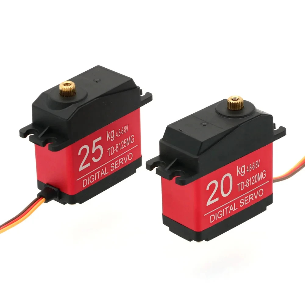 

Waterproof 20KG 25KG 30KG 35KG Servo 180 Degree Large Torque Digital Servo Metal Gears 25T Servo Arm For RC Car Helicopter Model