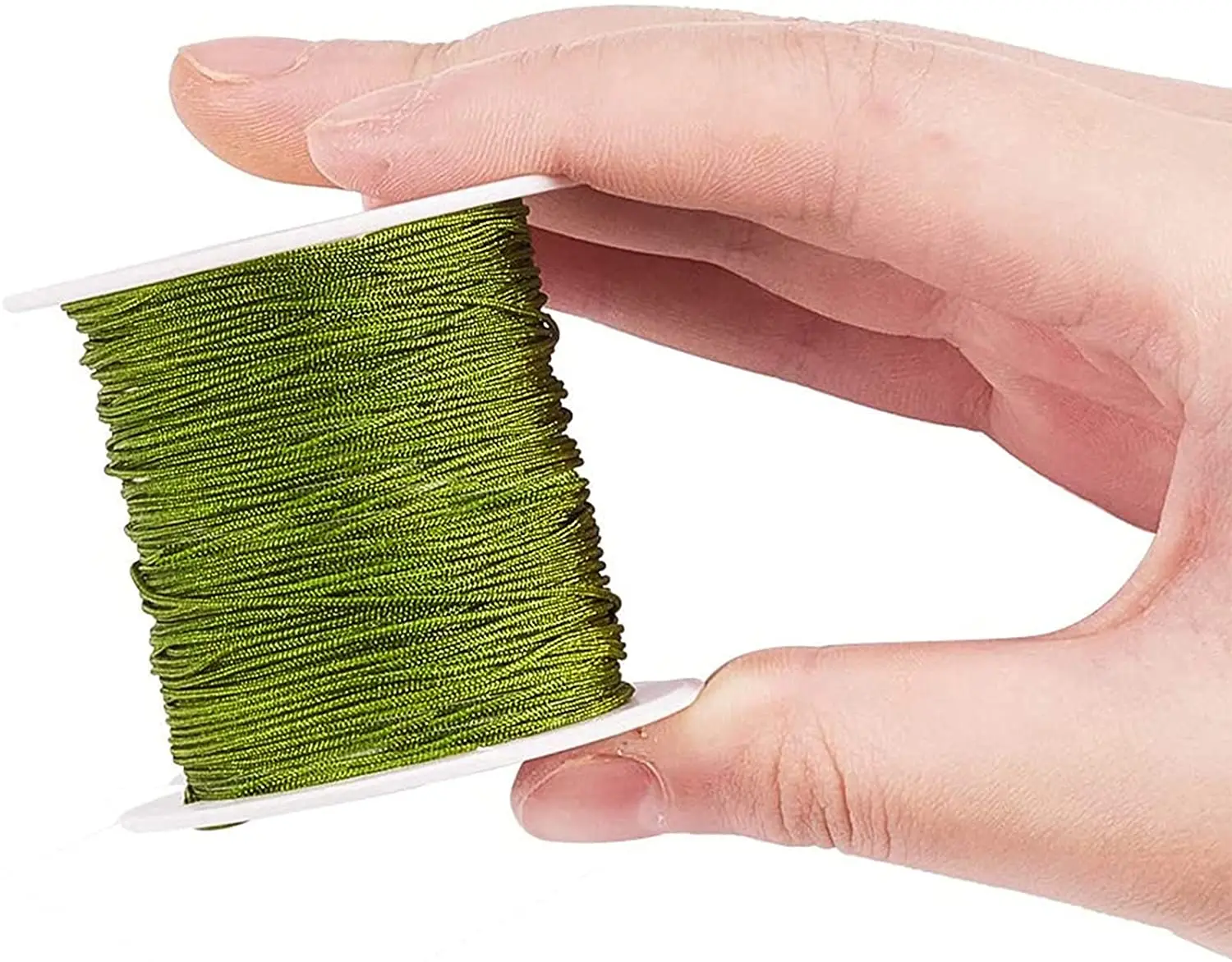 50 jardów/rolka 0.8mm nylonowy sznurek nici chiński węzeł makrama bransoletka ze sznurka pleciony sznurek DIY Craft biżuteria bransoletki dokonywanie znalezienie — zdjęcie 4
