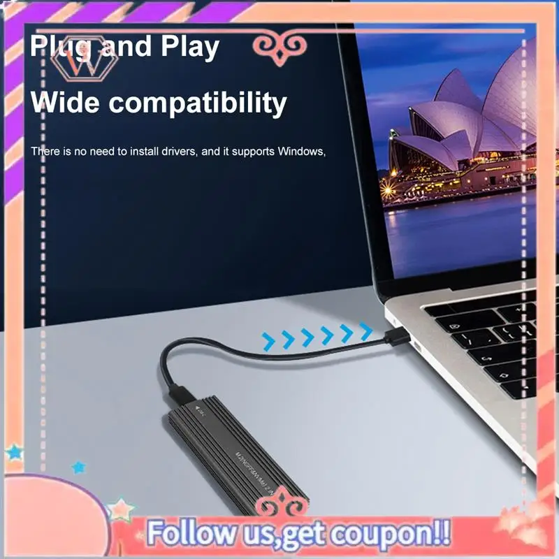 Upgraded 10Gbps NVME/SATA Dual Protocol SSD Enclosure SSD Case Box USB 3.1 Type To M.2 NGFF Pcie SSD External Enclosure