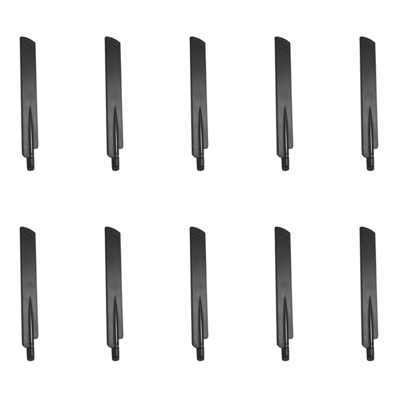 

【Flash Sale】10X 18 Dbi 2.4Ghz Wifi Antenna Amplifier Wlan Router Connector Booster,Black