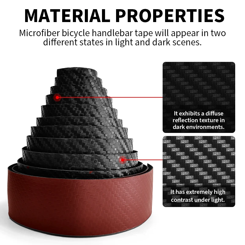 BUCKLOS Bicycle Handlebar Tape Anti-Slip EVA+PU Bicycle Handle Bar Cover Anti-Slip Road Bike Wrap Bar Soft Sponge MTB Tapes view 4