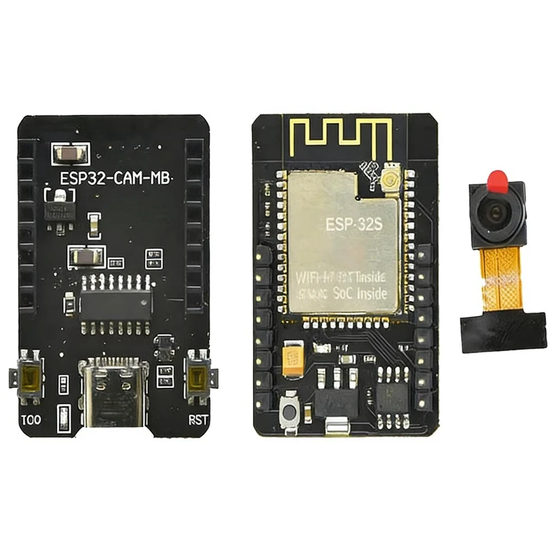 Cam WiFi Bluetooth Development Module Board: with OV2640 Camera,CH340 Programmer, BT Type-C for IoT & AI Projects [To&On-e]