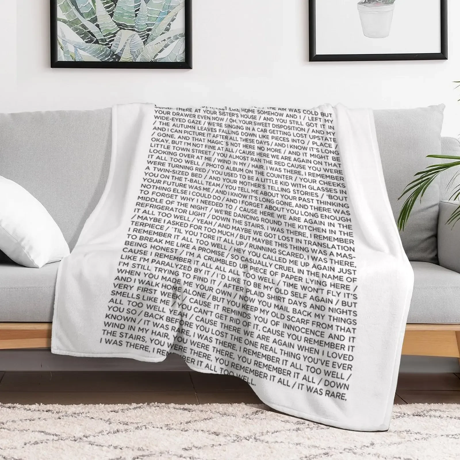 ALL TOO WELL Throw Blanket Stylish Decor Blanket Gift for Friends Roommate