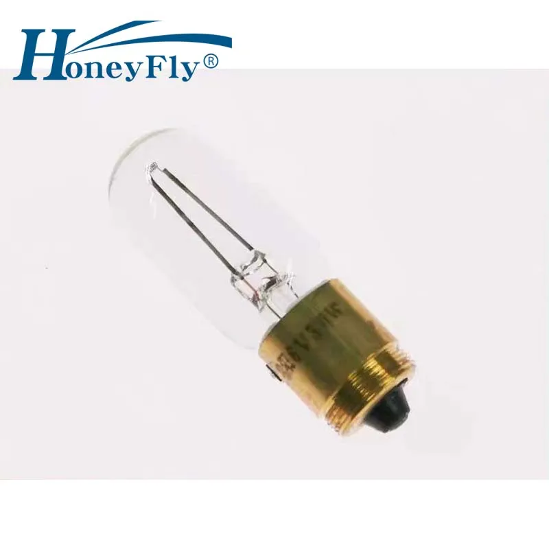 HoneyFly 2PCS Microscope Incandescent Lamp Bulb 6V 30W T20*62mm Clear Glass Optical Instrument Lighting