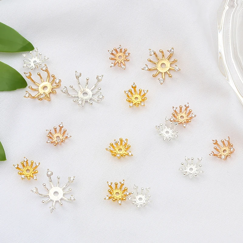 20pc connettore Charms foglia filigrana oro/argento per gioielli fai da te accessori fatti a mano parti orecchini accessori per capelli materiale