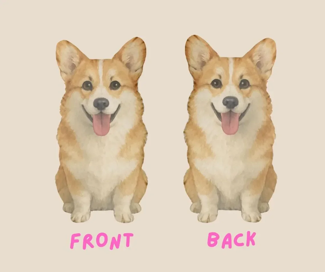 Customized Pet Photos Plush Pillows Personalized Cat, Dog, Rabbit and Other Animal Shapes Birthday Valentine's Day