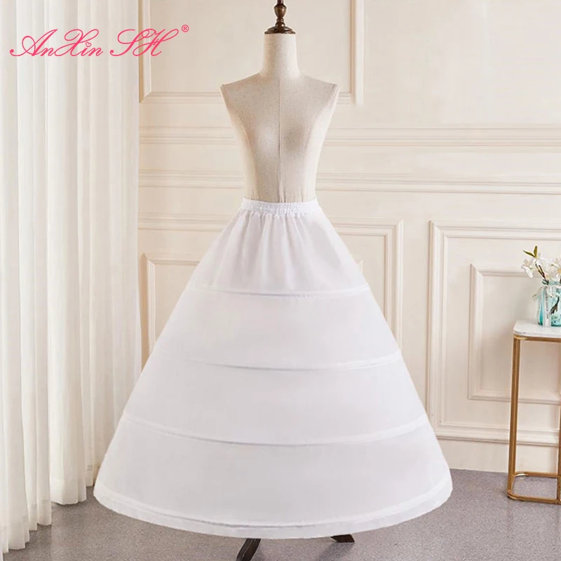 AnXin SH princess Wedding Dress Brace Various Enlarge white ruffles petticoat bustle underskirt Adjustable Dress black pannier