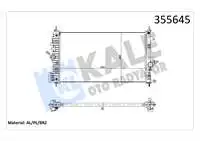 355645 for engine water radiator A.T (BRAZING) INSIGNIA A B16DTH B16DTH B20DTH B20DTH