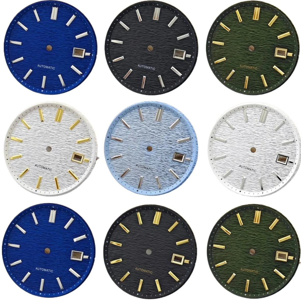 

For NH35 33.5mm Dials No Logo Transverse Stripe Texture Watch Dial for NH35 NH36 4R 7S Movement Case Mod Parts
