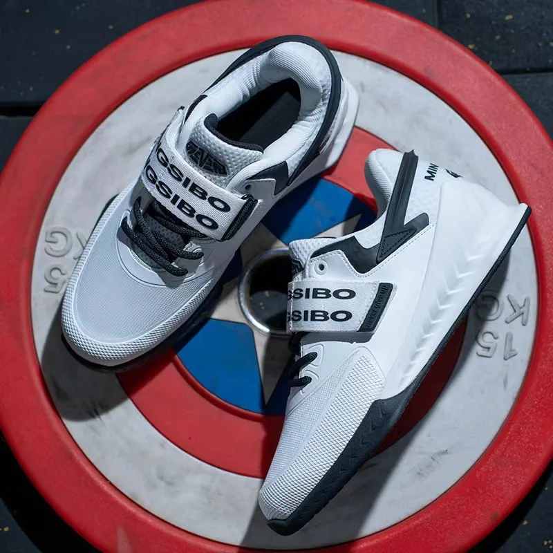 

Professional Wrestling Shoes for Men Women Mid Top Powerlifting Squat Deadlift Gym Training Shoes Large Size