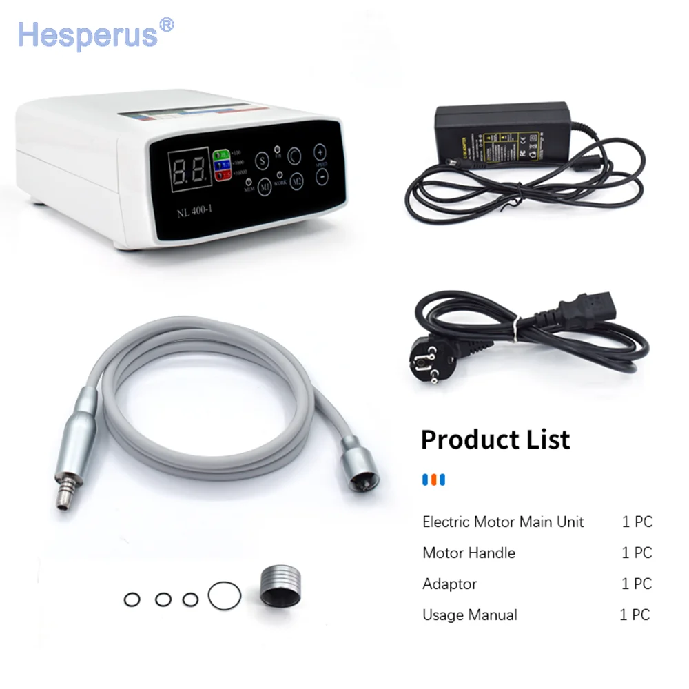 de ntal Electric Motor Work With 1:1 1:5 16:1LED Fiber Optic Handpieces Brushless Electric Motor Micromotor for Student Practice