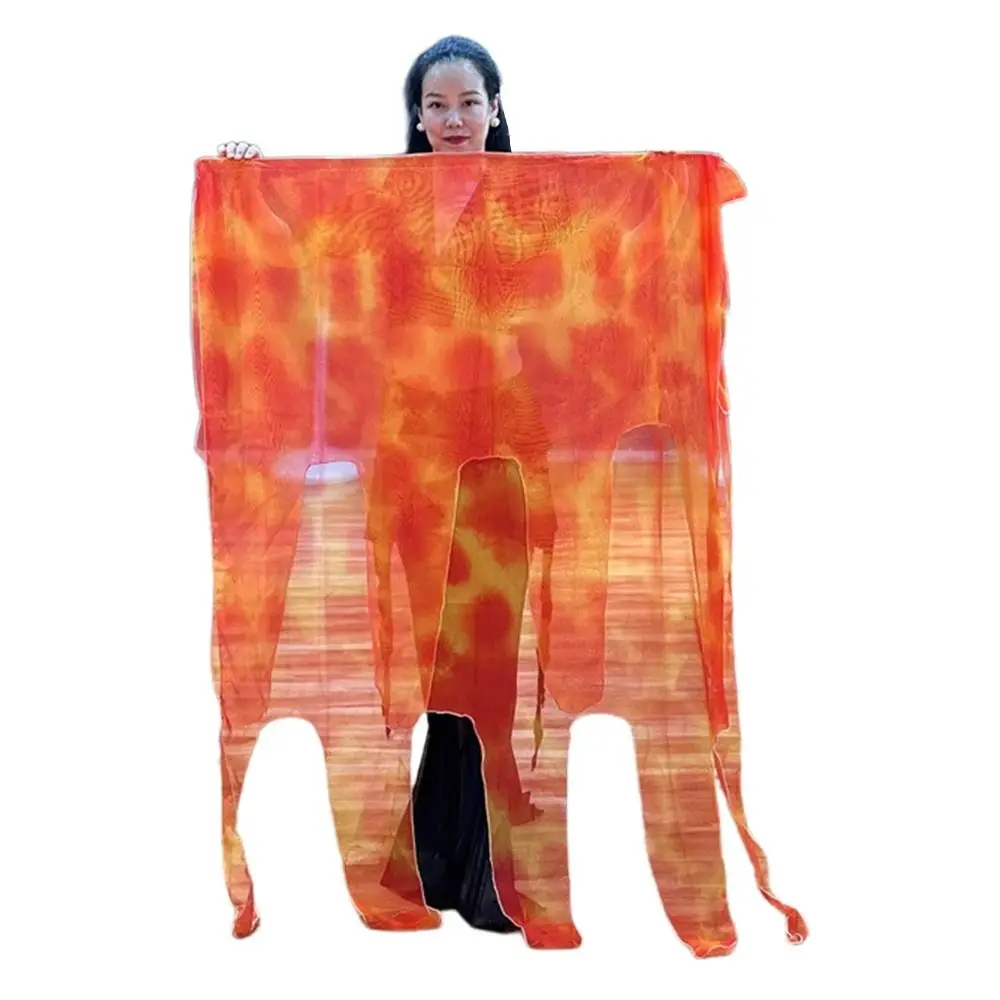 with Telescopic Sticks Belly Dance Accessories Props Multicolor Lightweight Colorful Scarves Flag Scalable Rods