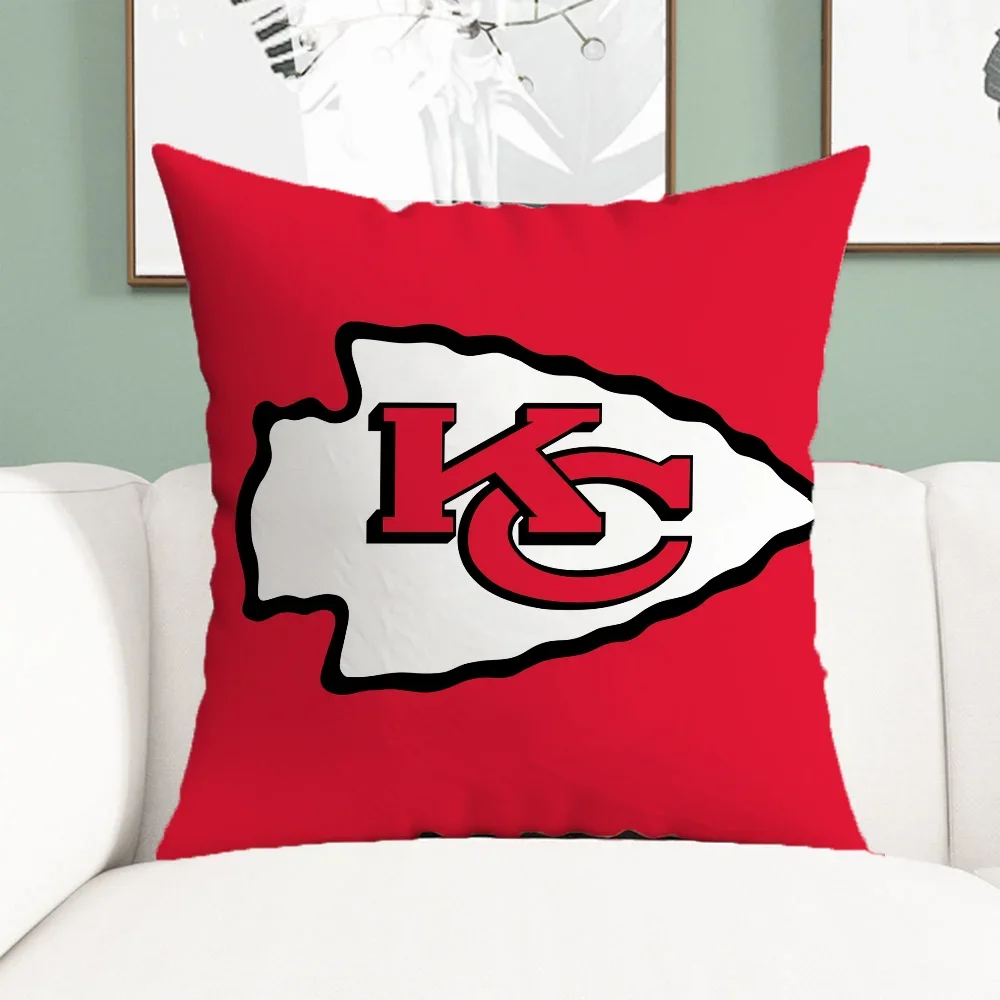 Kansas City Chiefs Pillow Covers Decorative Cushion Cover for Pillow Home Decoration Room Decorating Items Ornamental Pillows