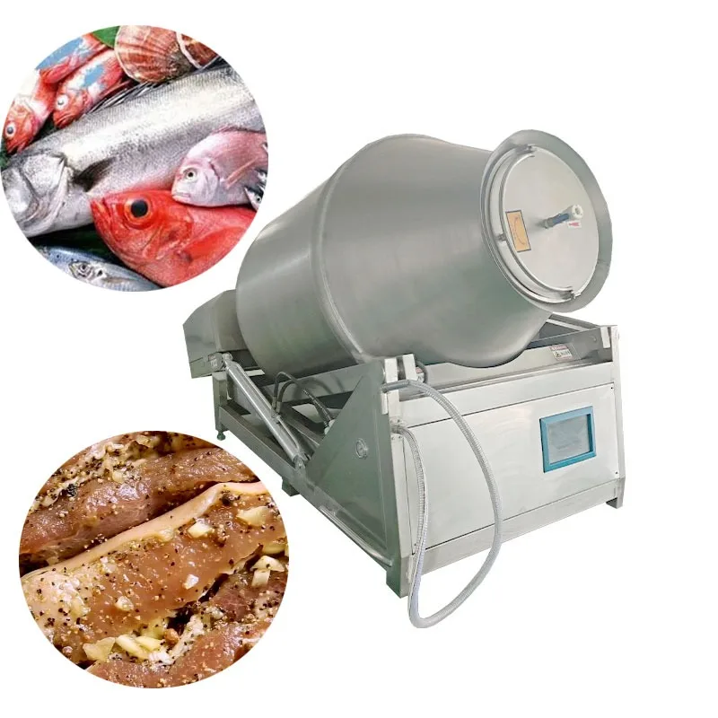 High Qualtiy Stainless Steelutomatic Chicken Marinator Vacuum Meat Kimchi Pickling Rolling Kneading Machine