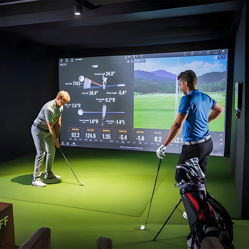 Projection Screen Virtual Home Indoor Golf Simulator System Complete Golf Simulator Set From Korea For Home Use