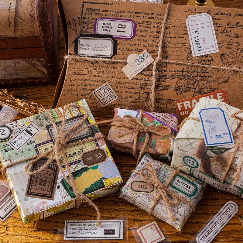 1 roll Vintage label antique base and paper beauty tape material base decorative stickers for Scrapbooking Calendars Arts Diy