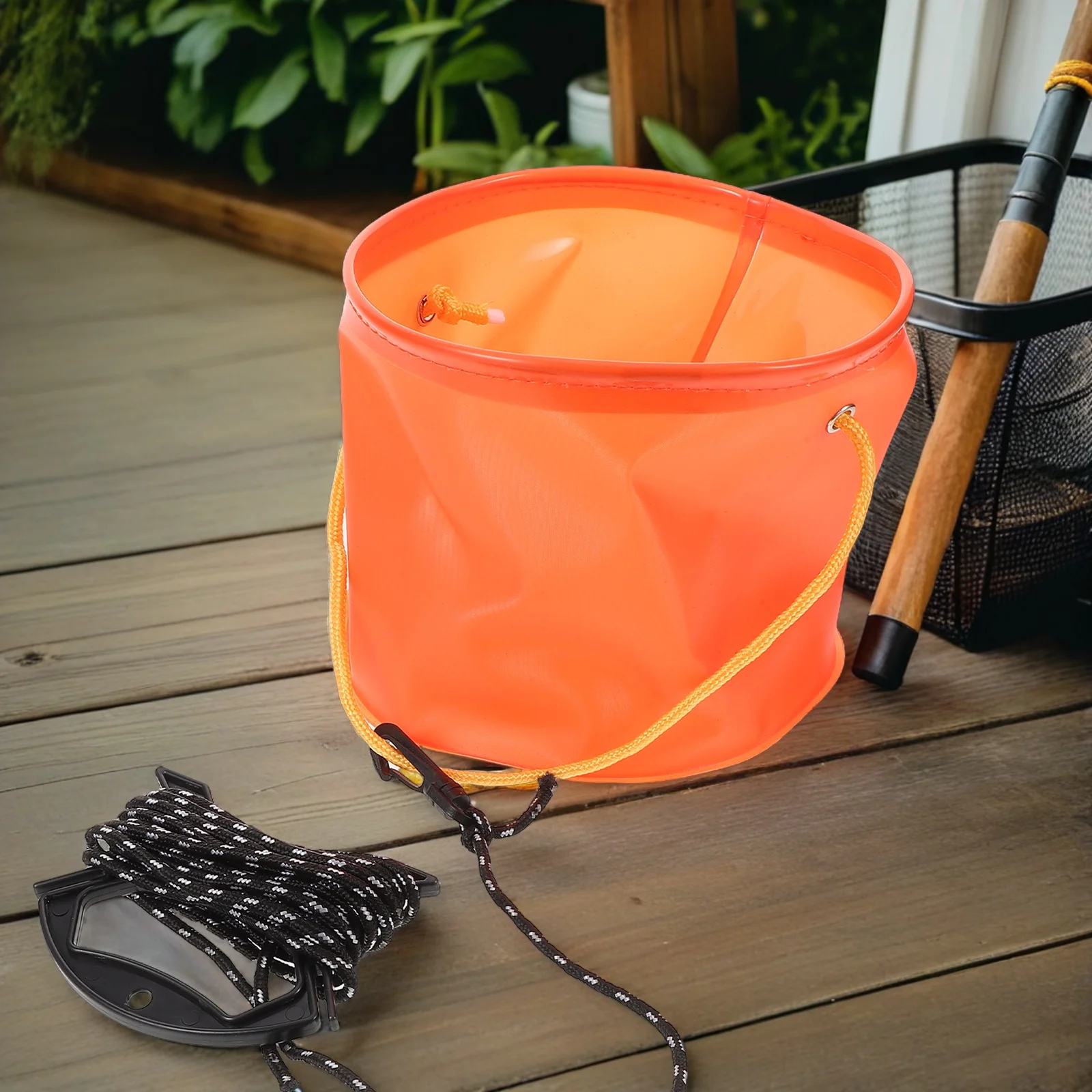 

Outdoor Water Bucket Live Well Bait Storage Camping Fishing Bag Small Minnow Portable