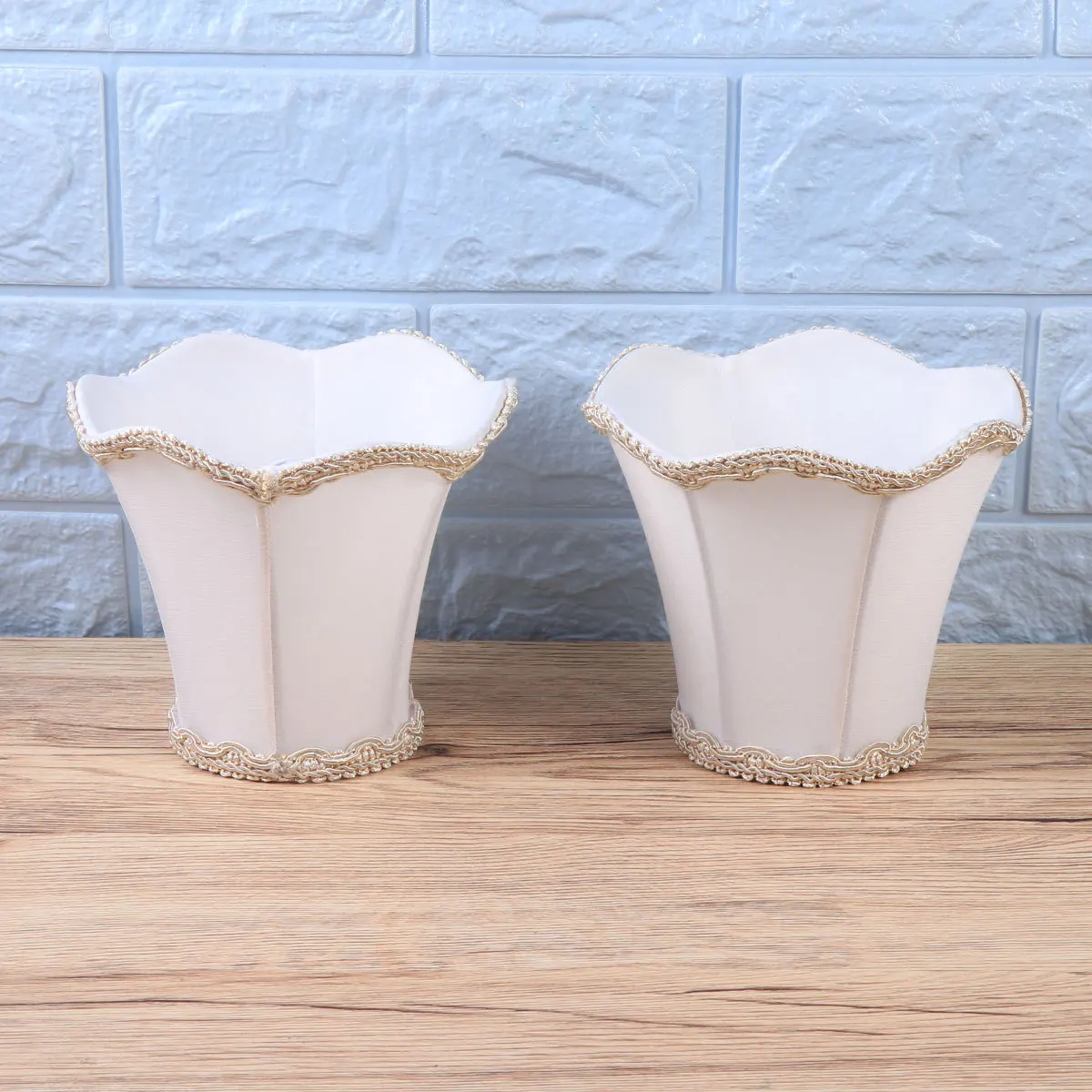 

3 шт., тканевый абажур для люстры, зажим на подвеске, настенный подвесной светильник для детской спальни, декоративное пламя с позолотой подкладкой