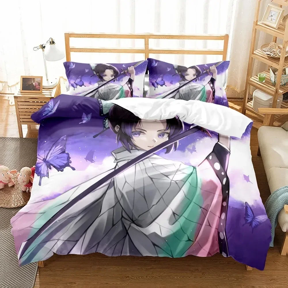 

Miku Sakura Comics Girl Duvet Cover Set EU Single Double King US Twin Full Queen King green lantern Bed Linen Set customizable