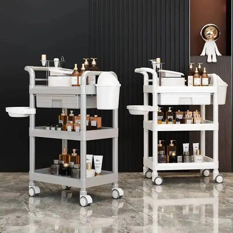 

Shelf Guest Pedicure Trolley Shelf Salon Bar Delivery Hair Salon Trolley Hairdresser Friseur Rollwagen Pretty Furniture Fg19