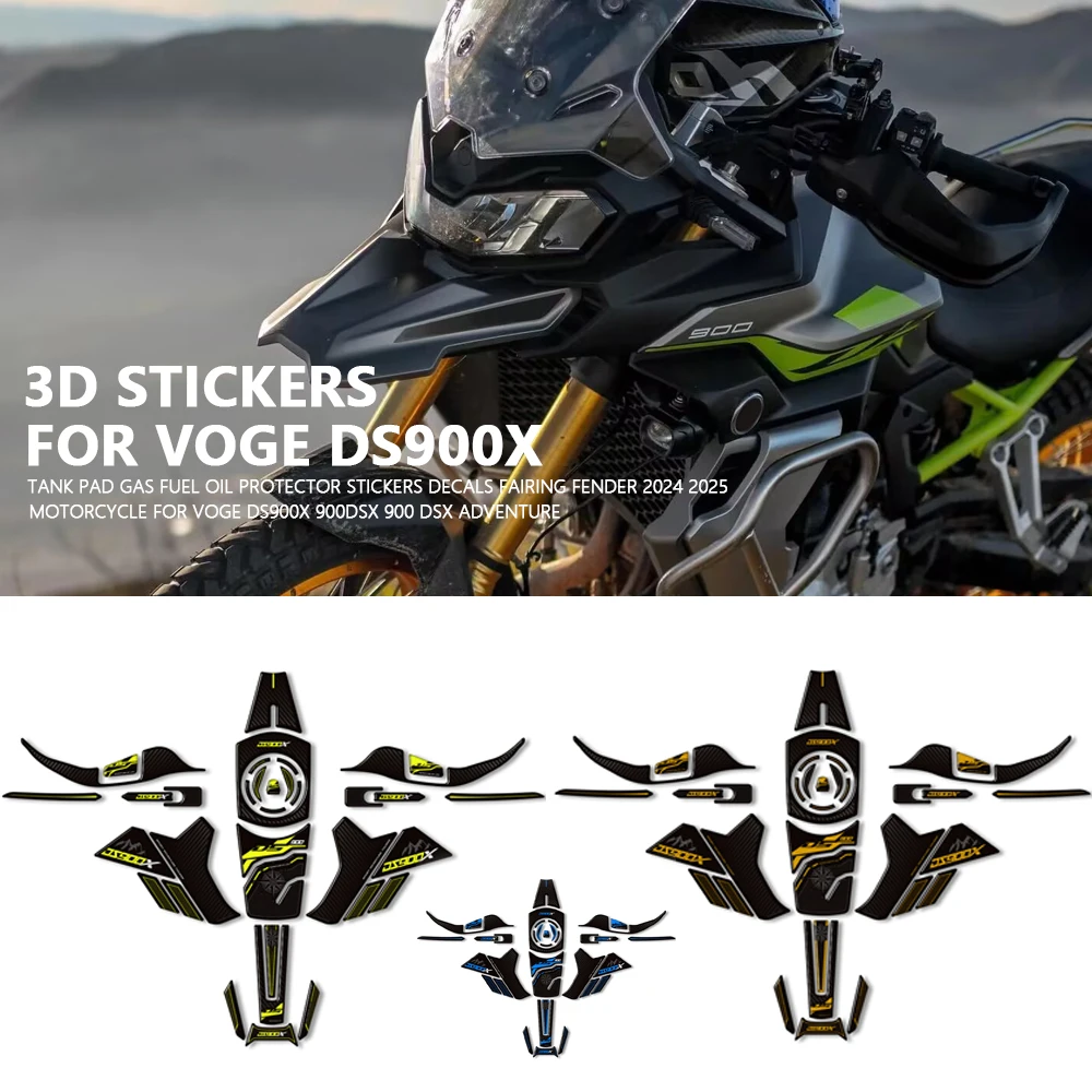 

Motorcycle Accessories For VOGE DS900X 900DSX Adventure Tank Pad Gas Fuel Oil Protector Stickers Decals Fairing Fender 2024-2025