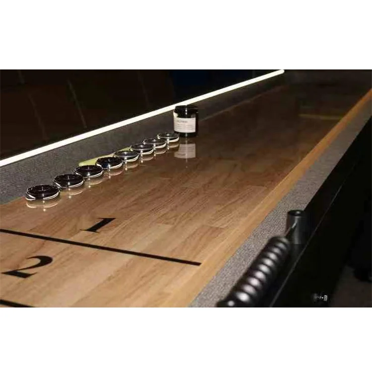 Factory Directly Sale 9FT Shuffleboard Table With Bowling Set Suitable For Bars And Family Entertainment