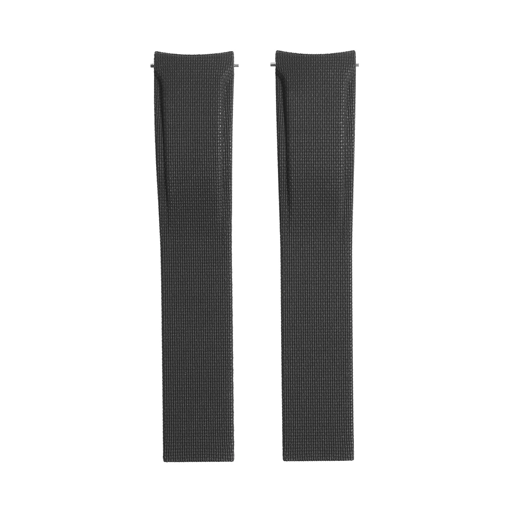 20mm 21mm 22mm Gebogenes Ende Segeltuch FKM Gummiarmband passend für Omega Speedmaster Swath Tudor BlackBay Universal CTS Uhrenarmband – Detail 8