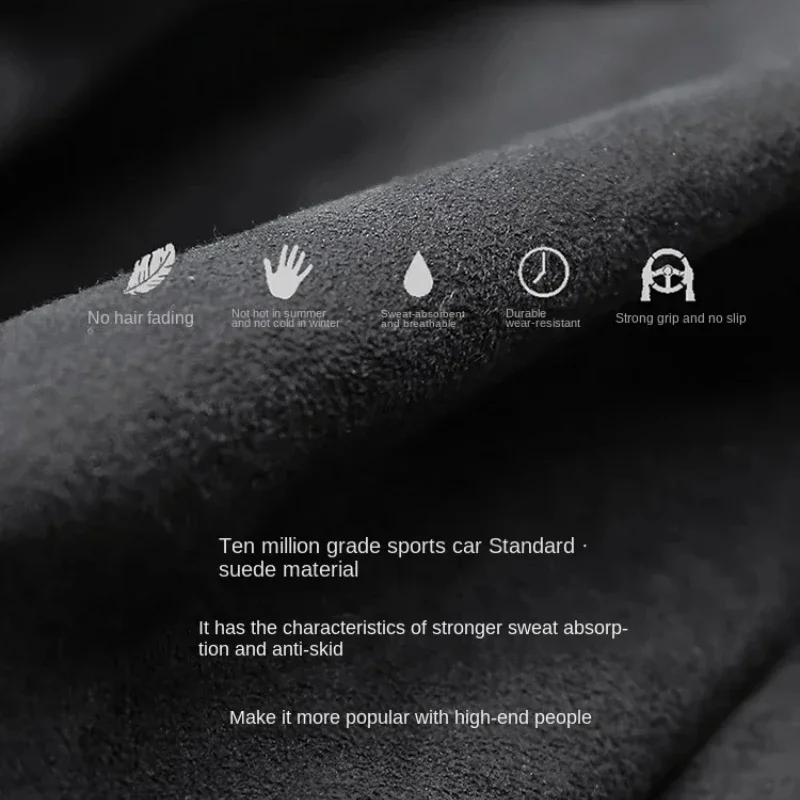 Italian Super Suede Overlay Gear Shift Knob Cover Gears Protective Shell For Audi A8 D4 4h 2014 2015 2016 2017 Car Accessories