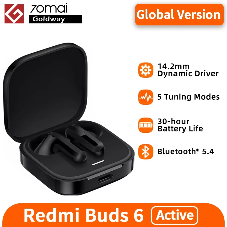 مراجعات مفصلة لسماعات الرأس Xiaomi Redmi Buds 6 Active: الأداء، التصميم، والبطارية